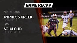 Recap: Cypress Creek  vs. St. Cloud  2016