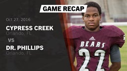 Recap: Cypress Creek  vs. Dr. Phillips  2016