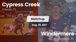 Matchup: Cypress Creek High vs. Windermere  2017