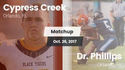 Matchup: Cypress Creek High vs. Dr. Phillips  2017