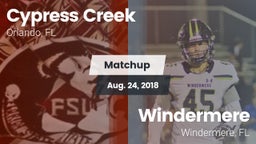 Matchup: Cypress Creek High vs. Windermere  2018