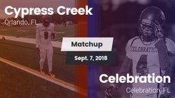 Matchup: Cypress Creek High vs. Celebration  2018