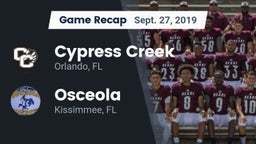 Recap: Cypress Creek  vs. Osceola  2019