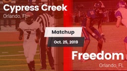 Matchup: Cypress Creek High vs. Freedom  2019