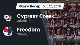 Recap: Cypress Creek  vs. Freedom  2019