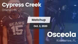 Matchup: Cypress Creek High vs. Osceola  2020