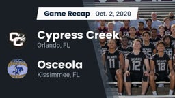 Recap: Cypress Creek  vs. Osceola  2020