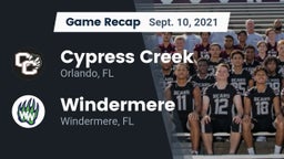 Recap: Cypress Creek  vs. Windermere  2021