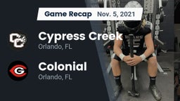 Recap: Cypress Creek  vs. Colonial  2021