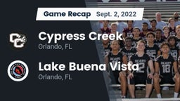Recap: Cypress Creek  vs. Lake Buena Vista  2022