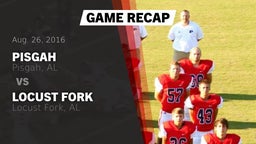 Recap: Pisgah  vs. Locust Fork  2016