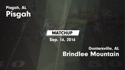 Matchup: Pisgah  vs. Brindlee Mountain  2016