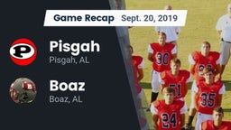 Recap: Pisgah  vs. Boaz  2019