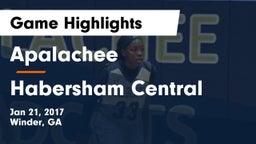 Apalachee  vs Habersham Central Game Highlights - Jan 21, 2017