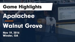 Apalachee  vs Walnut Grove  Game Highlights - Nov 19, 2016