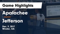 Apalachee  vs Jefferson  Game Highlights - Dec. 9, 2017