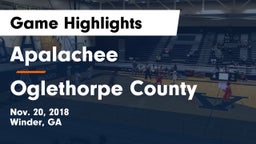 Apalachee  vs Oglethorpe County  Game Highlights - Nov. 20, 2018