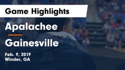 Apalachee  vs Gainesville Game Highlights - Feb. 9, 2019