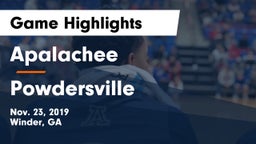 Apalachee  vs Powdersville  Game Highlights - Nov. 23, 2019