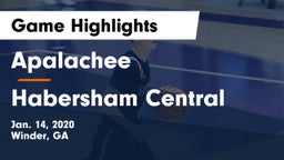 Apalachee  vs Habersham Central Game Highlights - Jan. 14, 2020