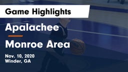 Apalachee  vs Monroe Area  Game Highlights - Nov. 10, 2020