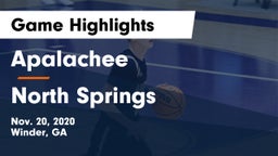 Apalachee  vs North Springs  Game Highlights - Nov. 20, 2020