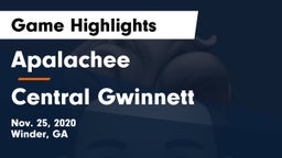 Apalachee  vs Central Gwinnett  Game Highlights - Nov. 25, 2020