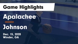Apalachee  vs Johnson  Game Highlights - Dec. 15, 2020