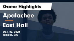 Apalachee  vs East Hall  Game Highlights - Dec. 22, 2020