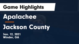 Apalachee  vs Jackson County  Game Highlights - Jan. 12, 2021