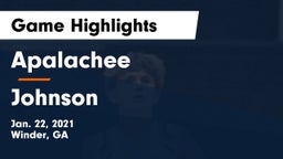 Apalachee  vs Johnson  Game Highlights - Jan. 22, 2021