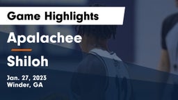 Apalachee  vs Shiloh  Game Highlights - Jan. 27, 2023