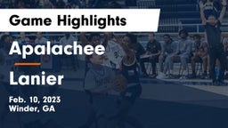 Apalachee  vs Lanier  Game Highlights - Feb. 10, 2023