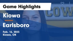 Kiowa  vs Earlsboro  Game Highlights - Feb. 16, 2023