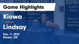 Kiowa  vs Lindsay  Game Highlights - Dec. 9, 2023