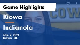 Kiowa  vs Indianola Game Highlights - Jan. 2, 2024