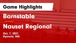 Barnstable  vs Nauset Regional Game Highlights - Oct. 7, 2021