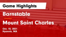 Barnstable  vs Mount Saint Charles Game Highlights - Oct. 10, 2021