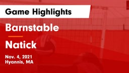 Barnstable  vs Natick  Game Highlights - Nov. 4, 2021