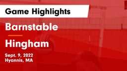 Barnstable  vs Hingham  Game Highlights - Sept. 9, 2022