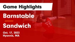 Barnstable  vs Sandwich  Game Highlights - Oct. 17, 2022
