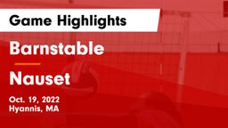 Barnstable  vs Nauset  Game Highlights - Oct. 19, 2022