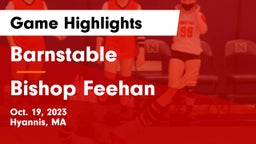 Barnstable  vs Bishop Feehan  Game Highlights - Oct. 19, 2023