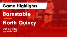 Barnstable  vs North Quincy  Game Highlights - Oct. 26, 2023
