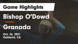 Bishop O'Dowd  vs Granada  Game Highlights - Oct. 26, 2021