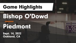 Bishop O'Dowd  vs Piedmont  Game Highlights - Sept. 14, 2022