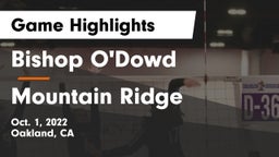 Bishop O'Dowd  vs Mountain Ridge  Game Highlights - Oct. 1, 2022