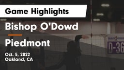 Bishop O'Dowd  vs Piedmont  Game Highlights - Oct. 5, 2022