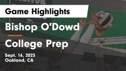 Bishop O'Dowd  vs College Prep Game Highlights - Sept. 16, 2023