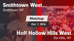 Matchup: Smithtown West High vs. Half Hollow Hills West  2016